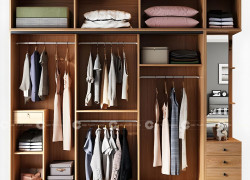 Tủ Áo Cánh Kính Dạng Lùa Màu Vân Gỗ Đẹp Giá Rẻ