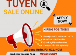 Tuyển nữ sale online làm việc Q11