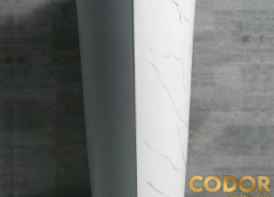 Lavabo Trụ Đứng Liền Khối Trắng Xám CODOR LA37