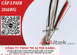 Cáp tín hiệu 3 pair 20awg Altek Kabel Hồ Chí Minh, Hà Nội, Đà Nẵng