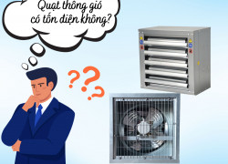 Quạt thông gió có tốn điện không
