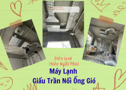 Thi Công Máy Lạnh Giấu Trần Nối Ống Gió Panasonic Tại Bình Dương