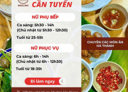 QUÁN CUA ĐỒNG TUYỂN DỤNG PHỤ BẾP & PHỤC VỤ QUÁN ĂN – ĐI LÀM NGAY