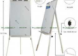 BẢNG TỪ TRẮNG FLIPCHART 3 CHÂN – CERAMIC CỦA BỈ