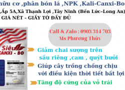 Bán phân bón vi lượng siêu canxi bo cho cây trồng giá nét-không qua trung gian