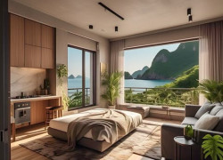 Bán Căn studio View Vịnh Lan Hạ - Sun Group giá chỉ 1,9 tỷ Full nội thất
