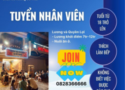 Chân Gà Nướng Cô Thái cần tuyển 2 bạn nhân viên