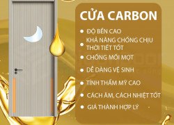 Cửa carbon phòng ngủ