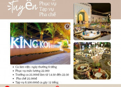 Quán king koi coffee tuyển 1 Trưởng ca, Phục vụ, tạp vụ và Pha chế