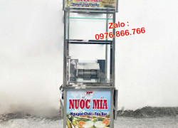 XE NƯỚC MÍA TỦ KÍNH PT50 TẤN PHÁT - MÁY ÉP MÍA CÓ THÙNG NHỎ GỌN