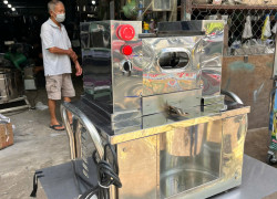 MÁY ÉP MÍA ĐẦU ÉP ĐẶT BÀN PT40 TẤN PHÁT - XE NƯỚC MÍA CÔNG SUẤT LỚN