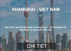 Cước Vận Chuyển Tàu Biển Hàng Lẻ Từ Shanghai Về Việt Nam