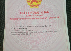 Bán đất mặt tiền đường Hồ Tùng Mậu – gần cổng sau dinh Thầy Thím – Tân Hải, Lagi, Bình Thuận cũ