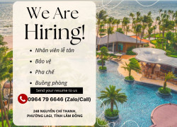Tuyển Lễ Tân, bảo vệ, Pha chế, Buồng phòng có KN