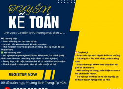 TUYỂN KẾ TOÁN NỘI BỘ / KẾ TOÁN TỔNG HỢP (TÙY PHÂN CÔNG)