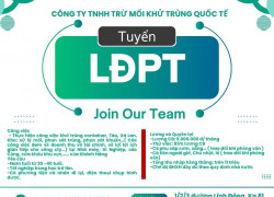 Tuyển Nhân Viên khử trùng ( LĐPT )