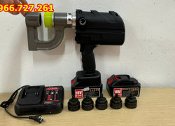 Máy đột lỗ tôn máng cáp dùng pin CM-32 – Giải pháp linh hoạt, tiện lợi cho thi công cơ điện