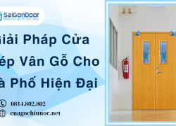 Giải Pháp Cửa Thép Vân Gỗ Cho Nhà Phố Hiện Đại