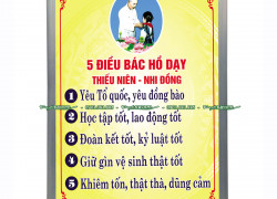 Bảng 5 điều Bác Hồ dạy
