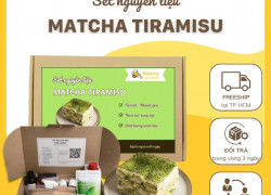 Set nguyên liệu Matcha Tiramisu
