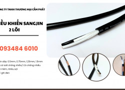 Cáp điều khiển Sangjin 2 lõi – chống nhiễu & không chống nhiễu