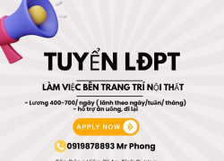 Tuyển LĐPT làm việc khu vực Dĩ An- Bình Dương