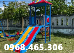 Cầu trượt có mái che trẻ em ngoài trời