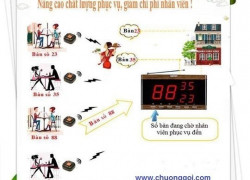 Tư vấn và lắp đặt chuông gọi nhân viên phục vụ nhà hàng v.v