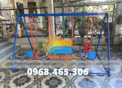 Xích đu 3 dạng 8 chỗ ngồi mầm non