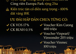 Bán Biệt Thự Hoàng Gia chỉ hơn 5 tỷ – chạm tới đỉnh vinh hoa!