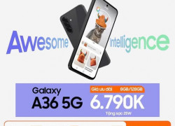 Samsung A36 chiến game mượt với dung lượng 128GB