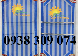 Giường lưới mầm non chân xanh, giường lưới trẻ em giá rẻ