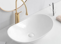 Lavabo Đặt Bàn Thuyền Trắng Sứ Ceramic