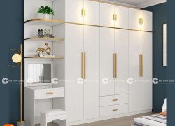 Tủ Quần Áo Gỗ Công Nghiệp MDF Kèm Bàn Trang Điểm - TAM031
