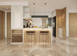 Tủ Bếp Gỗ Công Nghiệp MDF Chống Ẩm Cao Cấp Bền Đẹp