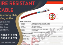 Dây cáp tín hiệu váo cháy chống cháy chống nhiễu 2x1.5mm2 Altek Kabel/ FR215G