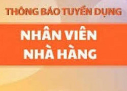 TUYỂN NHÂN VIÊN PHỤC VỤ NHÀ HÀNG