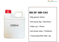 Can nhựa HDPE 1 Lít, Can nhựa HDPE 2 Lít