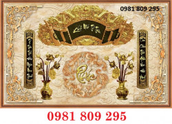 Mẫu tranh gạch phòng thờ , tranh ban thờ