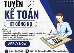 Tuyển nữ kế toán công nợ