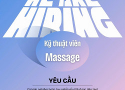 4UNUTRI SPA Gò Vấp tuyển gấp KTV masage body, gội đầu dưỡng sinh
