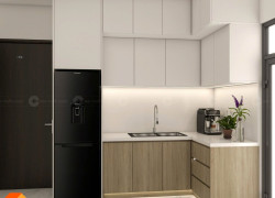 Tủ Bếp Gỗ Công Nghiệp Thiết Kế Chữ L Đẹp Sang Trọng