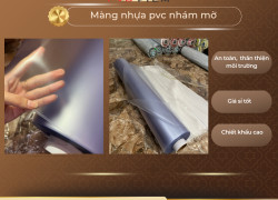 balo túi xách , màng nhựa pvc dẻo trong nhám mờ - mịn