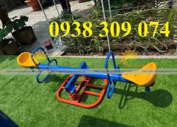 Bập bênh lò xo 2 chỗ ngồi trẻ em, bập bênh đòn trẻ em