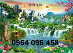 Tranh gạch 3d ốp tường phòng khách - XCC44