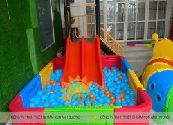 Nhà banh cho trẻ em mầm non, quây nhà bóng giá rẻ