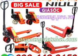 Xe nâng tay NIULI càng hẹp/càng rộng tải nâng 2.5 tấn - 3 tấn - 4 tấn - 5 tấn