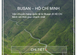 Giá cước vận chuyển từ Busan, Hàn Quốc về Việt Nam