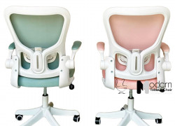 Ghế xoay văn phòng lưng lưới nệm vải màu pastel CE4562-2M tại HCM