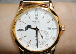 Rolex cơ 6kim trăng sao lịch thứ ngày tháng loại đẹp